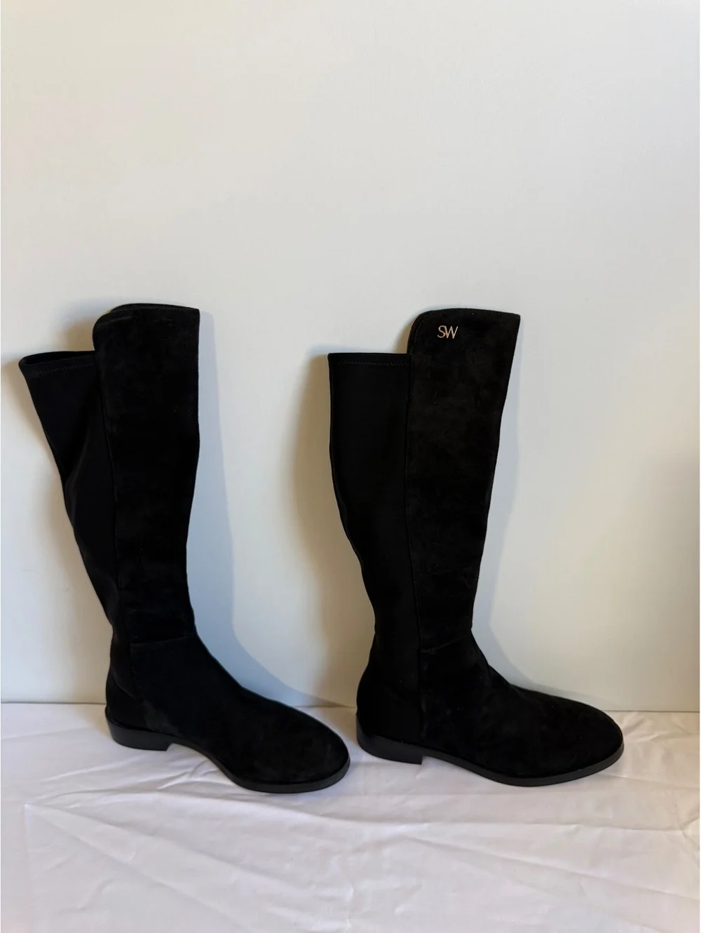 Stuart Weitzman Women’s Black Suede Knee High Boots Size 6 New